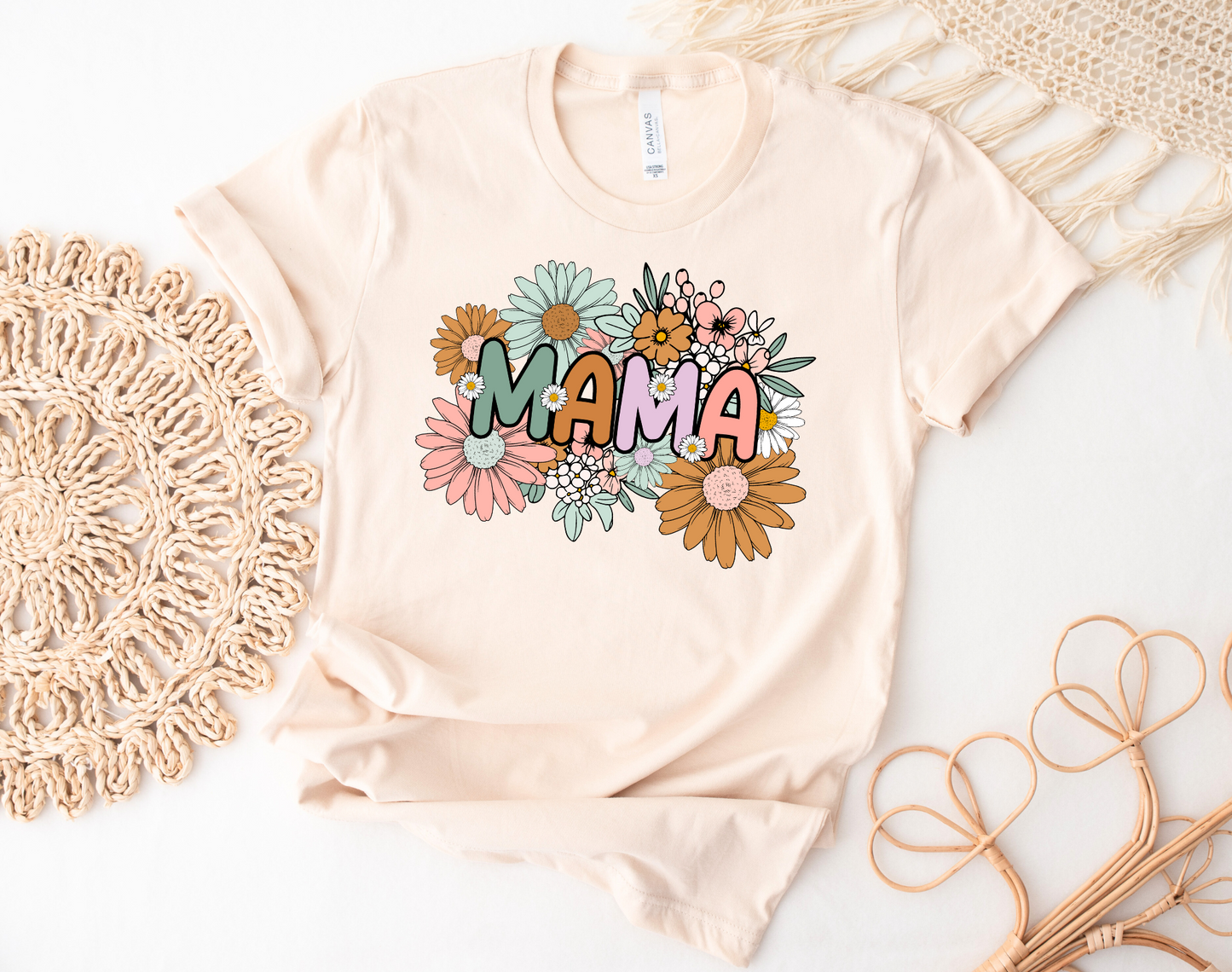 Mama Floral Cream Shirt