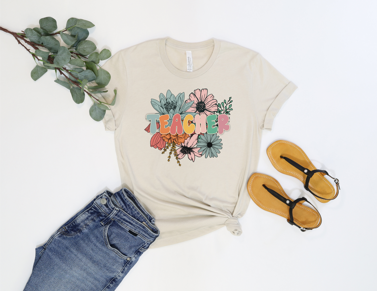Floral Teacher Shirt