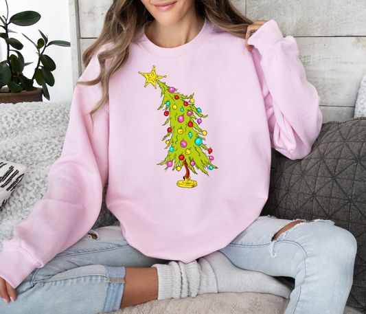 Grinch  Christmas Tree Pullover