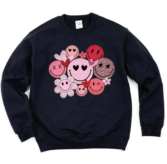 Smiley Face Valentine Pullover