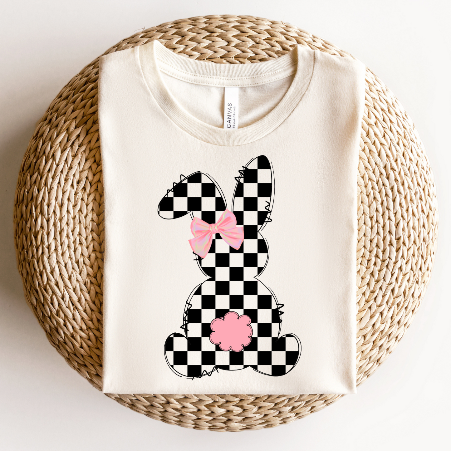 Checkered Bunny Youth Shirt