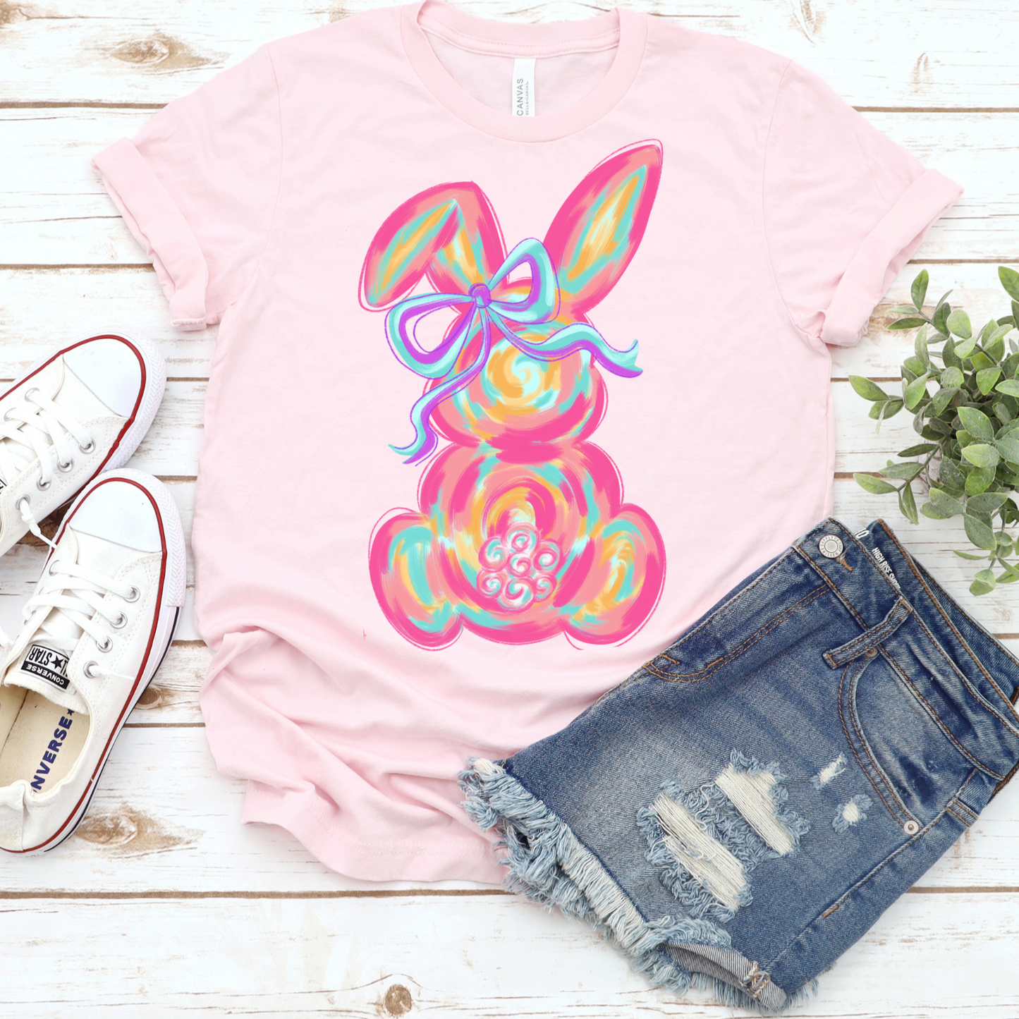 Colorful Bunny Youth Shirt